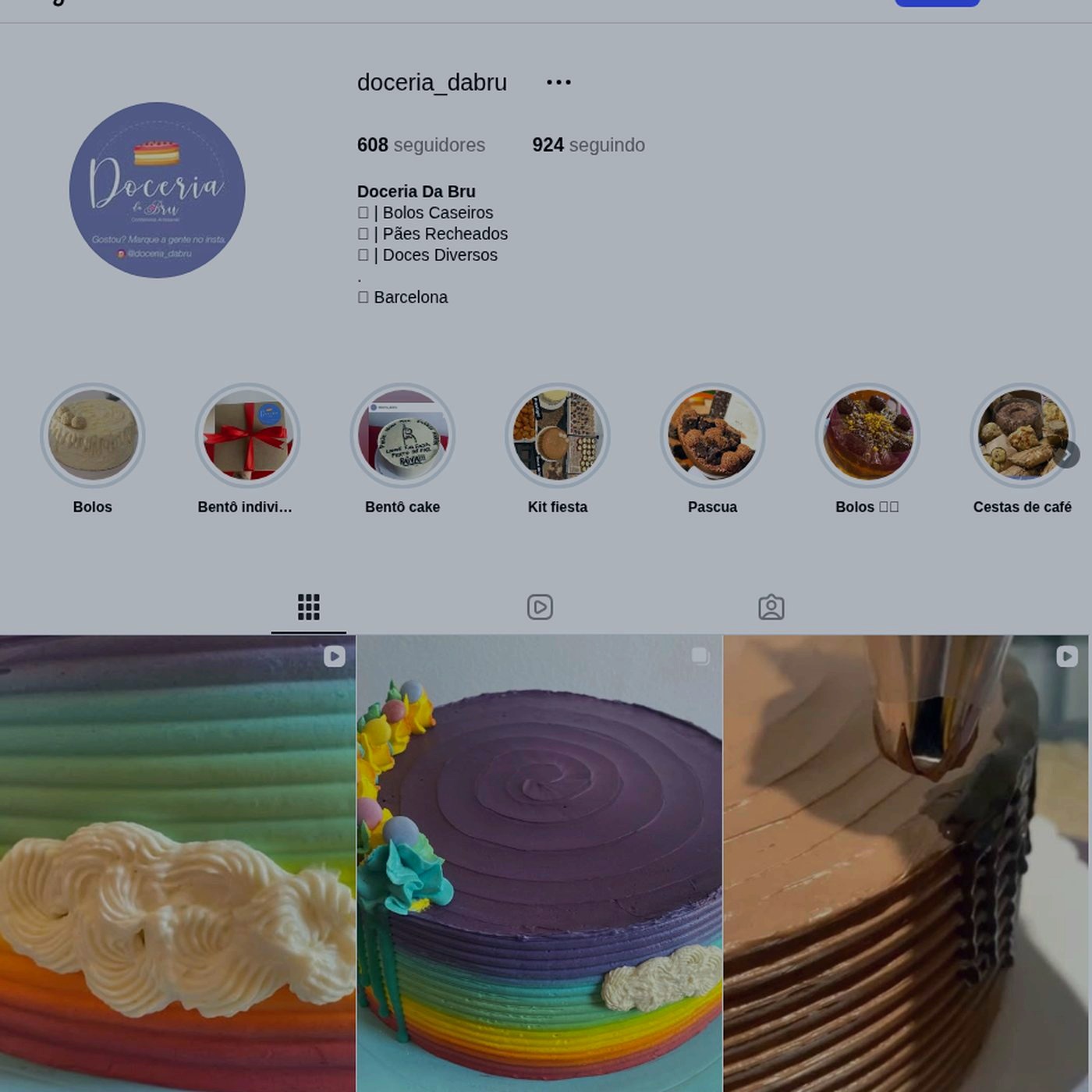 Doceria da Bru Instagram @doceria_dabru